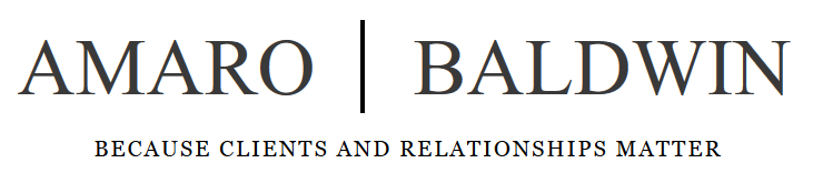 A logo for the law firm of baer & co.