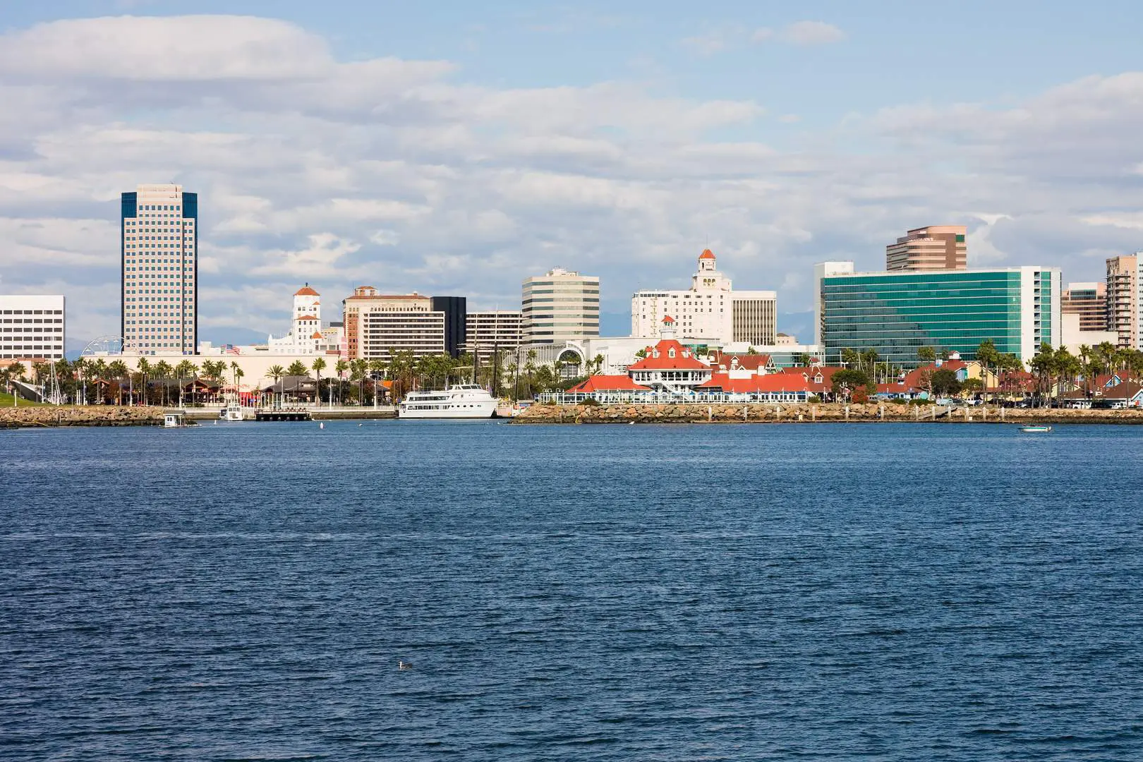 A view of the city from across the water.